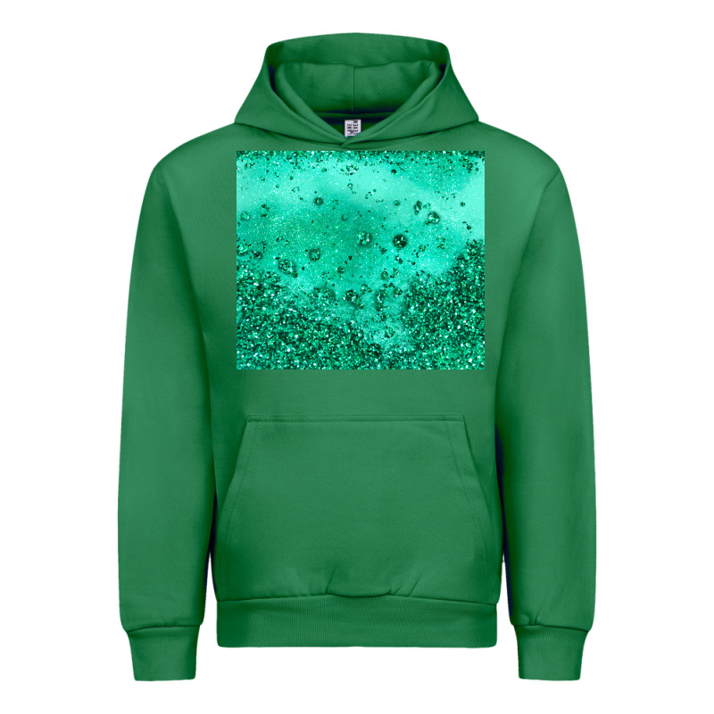 Green Glitter Urban Hoodie by JahusDesignShop | Teevron