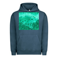 Pigment Midnight Navy green glitter Urban Hoodie - JahusDesignShop