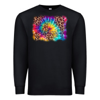 Black leopard tie dye background Premium Sweatshirt - Zillion Design Studio