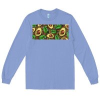Colony Blue avocados with wood and leopard background 15 oz mug Long Sleeve Tee - BarkalooDesign
