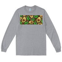 Heather Grey avocados with wood and leopard background 15 oz mug Long Sleeve Tee - BarkalooDesign