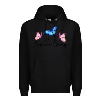 Black embrace change Premium Hoodie - JahusDesignShop