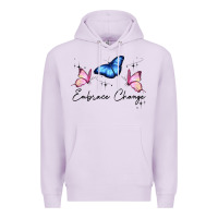 Lilac embrace change Premium Hoodie - JahusDesignShop