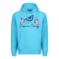 Ocean Blue embrace change Premium Hoodie - JahusDesignShop