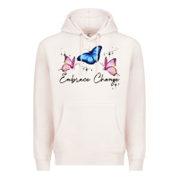 Pale Pink embrace change Premium Hoodie - JahusDesignShop
