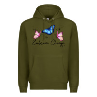 Army Green embrace change Premium Hoodie - JahusDesignShop