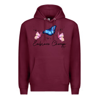 Burgundy embrace change Premium Hoodie - JahusDesignShop