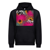 Black pink glitter leopard cowhide Urban Hoodie - JahusDesignShop