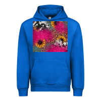 Cobalt pink glitter leopard cowhide Urban Hoodie - JahusDesignShop