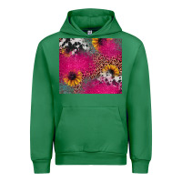 Emerald pink glitter leopard cowhide Urban Hoodie - JahusDesignShop