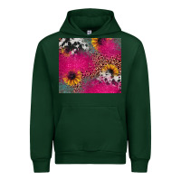 Foreset Green pink glitter leopard cowhide Urban Hoodie - JahusDesignShop