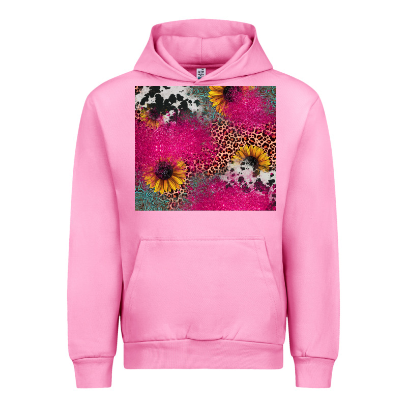 Pink Glitter Leopard Cowhide Urban Hoodie by JahusDesignShop | Teevron