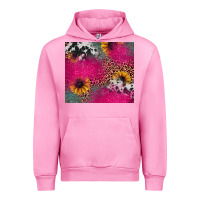 Fuchsia Pink pink glitter leopard cowhide Urban Hoodie - JahusDesignShop