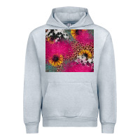 Heather Grey pink glitter leopard cowhide Urban Hoodie - JahusDesignShop