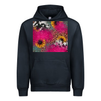 Navy pink glitter leopard cowhide Urban Hoodie - JahusDesignShop