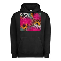 Pigment Black pink glitter leopard cowhide Urban Hoodie - JahusDesignShop