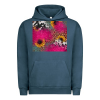 Pigment Midnight Navy pink glitter leopard cowhide Urban Hoodie - JahusDesignShop