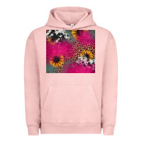 Pigment Salmon pink glitter leopard cowhide Urban Hoodie - JahusDesignShop