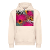 Sandshell pink glitter leopard cowhide Urban Hoodie - JahusDesignShop