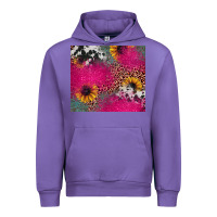 Tulip pink glitter leopard cowhide Urban Hoodie - JahusDesignShop