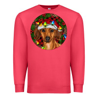 Cardinal Christmas Dachshund Premium Sweatshirt - RanaPortraitStore