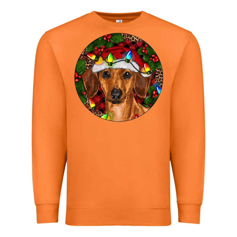 Christmas Dachshund Premium Sweatshirt by RanaPortraitStore | Teevron