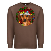 Chestnut Christmas Dachshund Premium Sweatshirt - RanaPortraitStore
