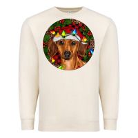 Sandshell Christmas Dachshund Premium Sweatshirt - RanaPortraitStore