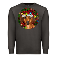 Smoke Christmas Dachshund Premium Sweatshirt - RanaPortraitStore