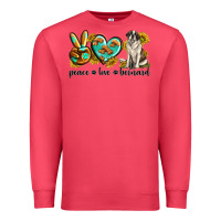 Cardinal peace love st. bernard Premium Sweatshirt - texasbilliewilder