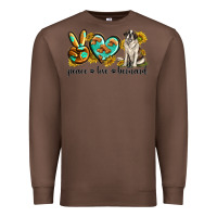Chestnut peace love st. bernard Premium Sweatshirt - texasbilliewilder