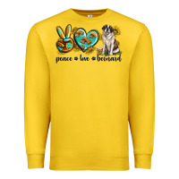 Lemon peace love st. bernard Premium Sweatshirt - texasbilliewilder