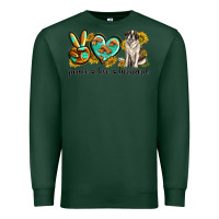 Sports Green peace love st. bernard Premium Sweatshirt - texasbilliewilder