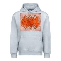 Heather Grey orange glitter Urban Hoodie - JahusDesignShop