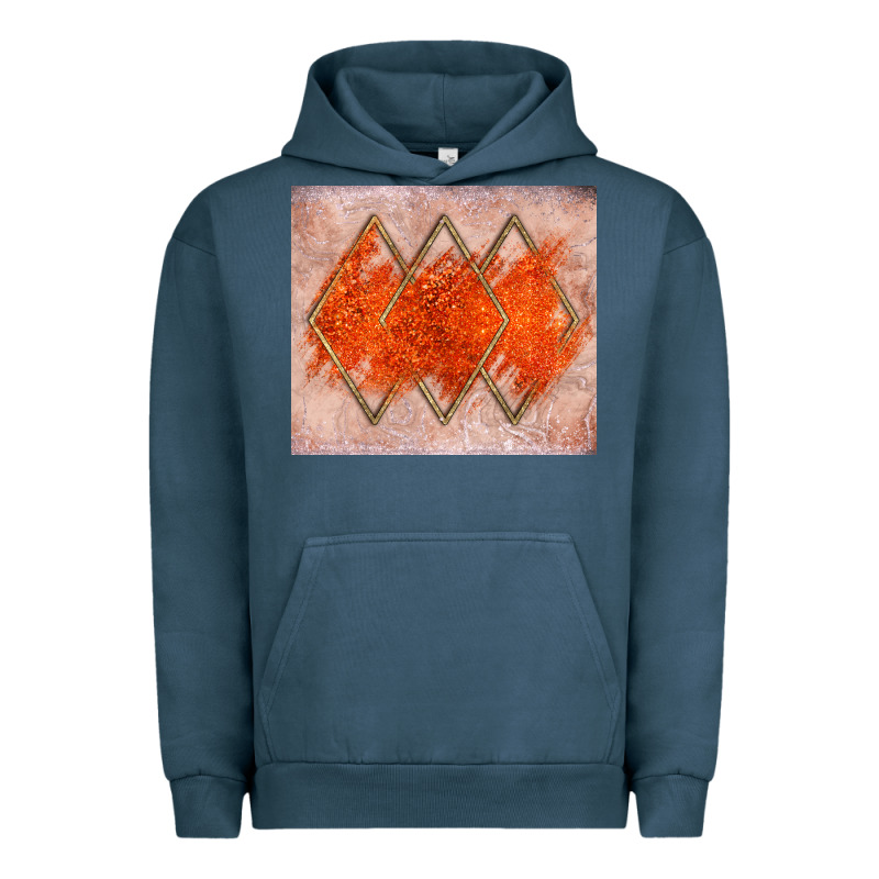 Orange Glitter Urban Hoodie by JahusDesignShop | Teevron