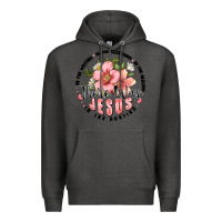 Charcoal Heather there was jesus Premium Hoodie - JahusDesignShop