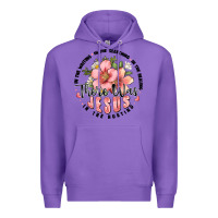 Purple there was jesus Premium Hoodie - JahusDesignShop