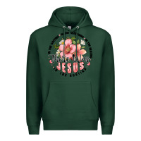 Sports Green there was jesus Premium Hoodie - JahusDesignShop