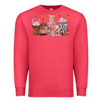 Cardinal pigs coffee cups Premium Sweatshirt - texasbilliewilder