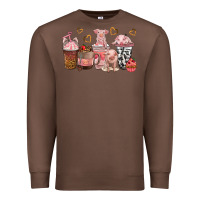 Chestnut pigs coffee cups Premium Sweatshirt - texasbilliewilder