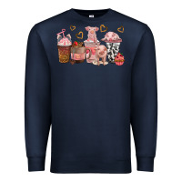 Navy pigs coffee cups Premium Sweatshirt - texasbilliewilder