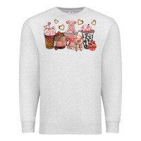 Oatmeal Heather pigs coffee cups Premium Sweatshirt - texasbilliewilder