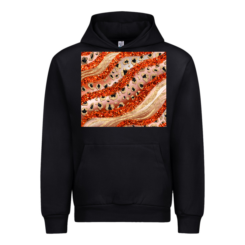 Orange Glitter Urban Hoodie by JahusDesignShop | Teevron