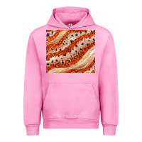 Fuchsia Pink orange glitter Urban Hoodie - JahusDesignShop