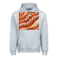 Heather Grey orange glitter Urban Hoodie - JahusDesignShop