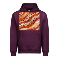 Mauve Wine orange glitter Urban Hoodie - JahusDesignShop