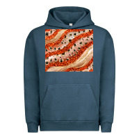 Pigment Midnight Navy orange glitter Urban Hoodie - JahusDesignShop
