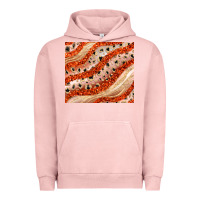 Pigment Salmon orange glitter Urban Hoodie - JahusDesignShop