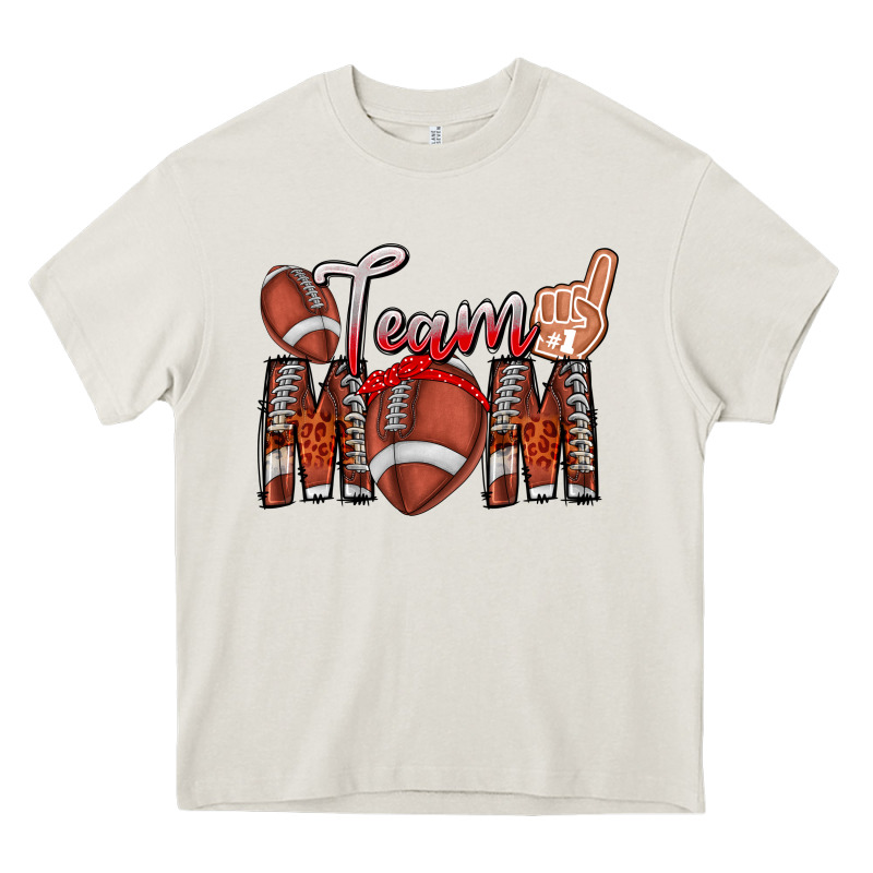 Team Mom Heavy Core Tee by CowhideDigitalArt | Teevron