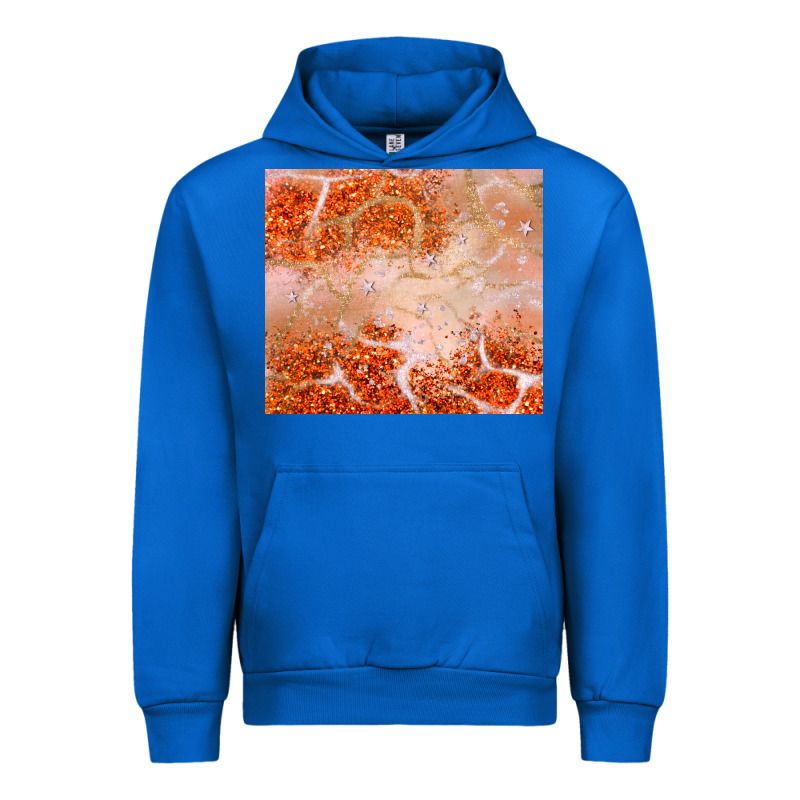 Orange Glitter Urban Hoodie by JahusDesignShop | Teevron